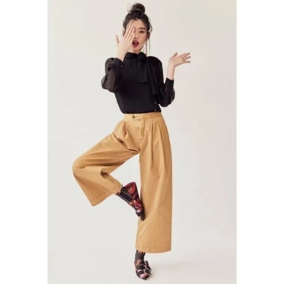 Free People Liberty High Waist Wide Leg Trousers - Picture 4 of 12